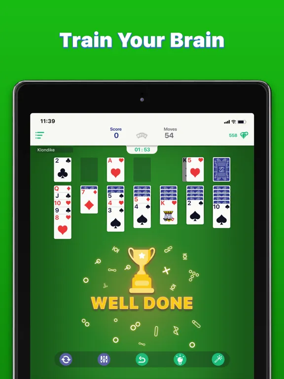 Classic Solitaire - Klondike iPad  スクリーンショット